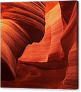 Sculpted Sandstone Upper Antelope Slot Canyon Arizona Canvas Print
