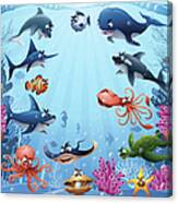 Sea Animals Canvas Print