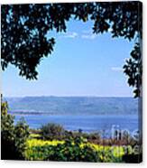 Sea Of Galilee From Mount Of The Beatitudes Canvas Print