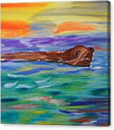 Sunny Sea Lion Canvas Print