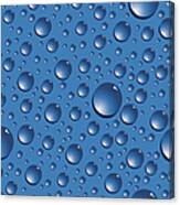 Seamless Water Drops Canvas Print