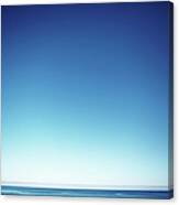 Seascape With Blue Sky Canvas Print