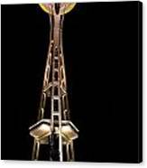 Seattle Space Needle At Night Canvas Print