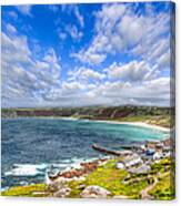 Sennen Cove Panorama - Cornwall Canvas Print