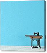 Sewing Machine Table Model Made Of Paper Canvas Print