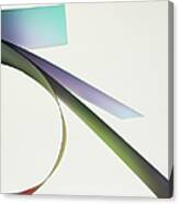 Sheets Of Paper With Colored Shadows Canvas Print