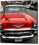 Shiny Red Chevrolet Canvas Print