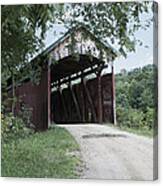 Shoults/girl Scout Camp Covered Bridge Canvas Print