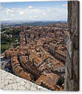 Siena From Above Canvas Print
