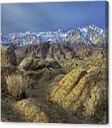 Sierra Nevada And Alabama Hills Canvas Print