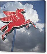 Sign Of The Flying Red Horse Canvas Print