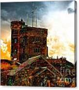Signal Hill - Cabot Tower - Enhanced Sky Canvas Print
