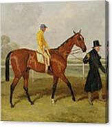 Sir Tatton Sykes Leading In The Horse Sir Tatton Sykes With William Scott Up Canvas Print