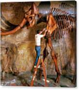 Skeleton Of Mammuthus Columbi Canvas Print