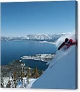 Ski Lake Tahoe Canvas Print