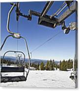 Ski Lifts At Mount Hood In Oreon Canvas Print