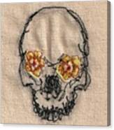 #skull #art #needlework Canvas Print