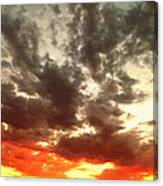 Sky Moods - Stoking The Coals Canvas Print