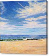 Sky Sea And Sand Canvas Print