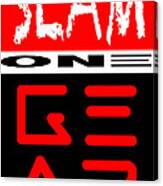 Slam One Gear Canvas Print