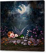 Sleeping Forest Fairy Canvas Print