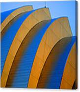 Sliced Curves Of The Kauffman Center For The Performing Arts Canvas Print