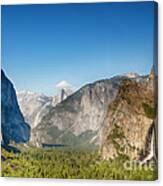 Small Clouds Over The Half Dome Canvas Print