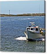 Small Fishing Boat Obx Canvas Print