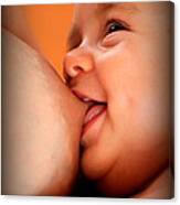 Smile Of A Happy Baby Canvas Print