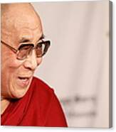 Smiling Dalai Lama Canvas Print