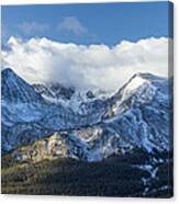 Snow-coated Mountains In Colorado Canvas Print