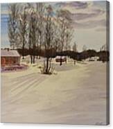 Snow In Solbrinken Canvas Print