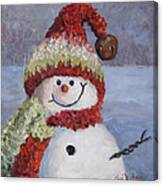 Snowman Ii - Christmas Series Canvas Print