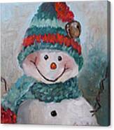 Snowman Iii - Christmas Series Canvas Print