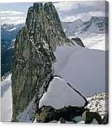 1m2714-snowpatch Spire Seen From Bugaboo Spire Canvas Print