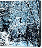 Snowy Day Landscape Canvas Print