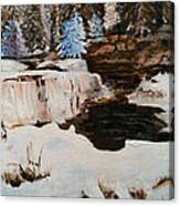 Snowy Falls Canvas Print