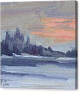 Snowy Morning At Martha Lake Canvas Print