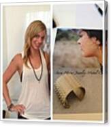 So Happy To Have Jewelry Designer Sara Canvas Print