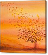 Soul Freedom Watercolor Painting Canvas Print