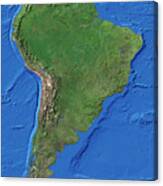 South America Canvas Print