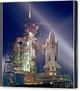 Space Shuttle Columbia Launch Nasa Canvas Print