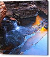 Fire And Ice Falls Canvas Print