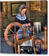 Spinning Yarn Canvas Print