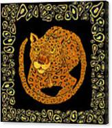 Spot Framed Jaguar Canvas Print