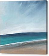 Spring Beach- Contemporary Abstract Landscape Canvas Print