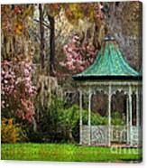 Spring Magnolia Garden At Magnolia Plantation Canvas Print