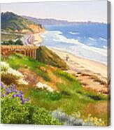 Spring View Of Torrey Pines Canvas Print