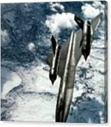 Sr-71 Blackbird Reconnaissance Aircraft Canvas Print