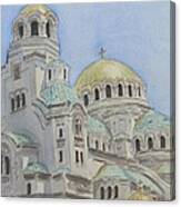 St Alexander Nevsky Cathedral Sofia Bulgaria Canvas Print